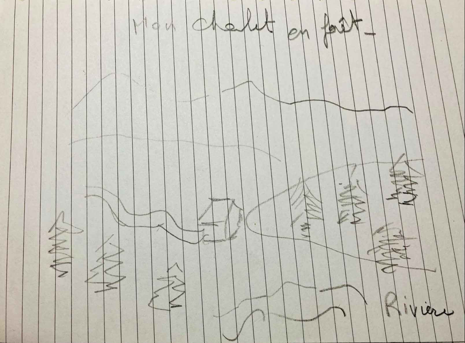 Dessin original du lieu refuge